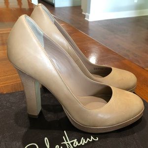 Cole Haan Bone/ Nude Leather Pumps